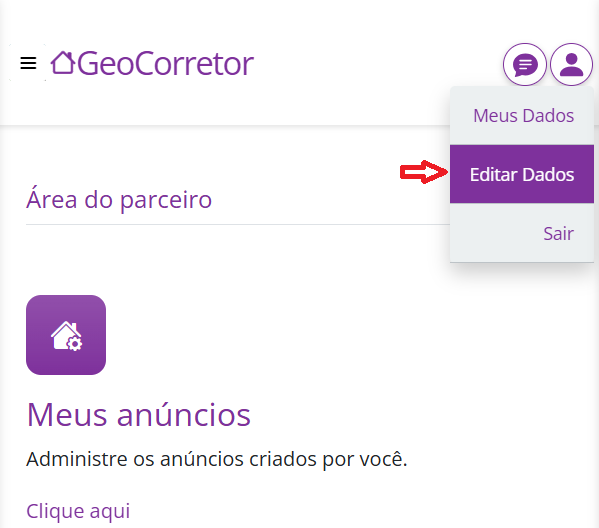 Ícone de login