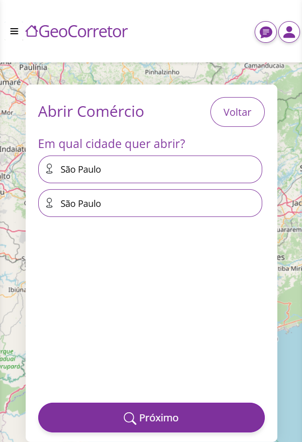 Ícone de login