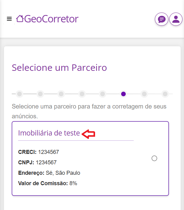 Ícone de login