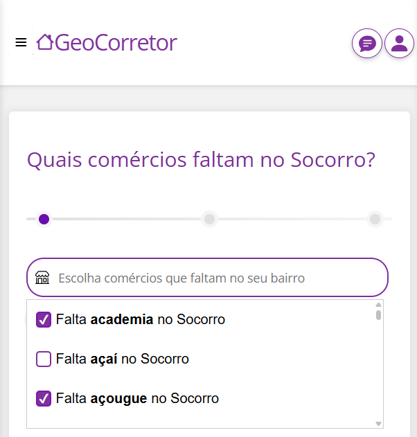 Ícone de login