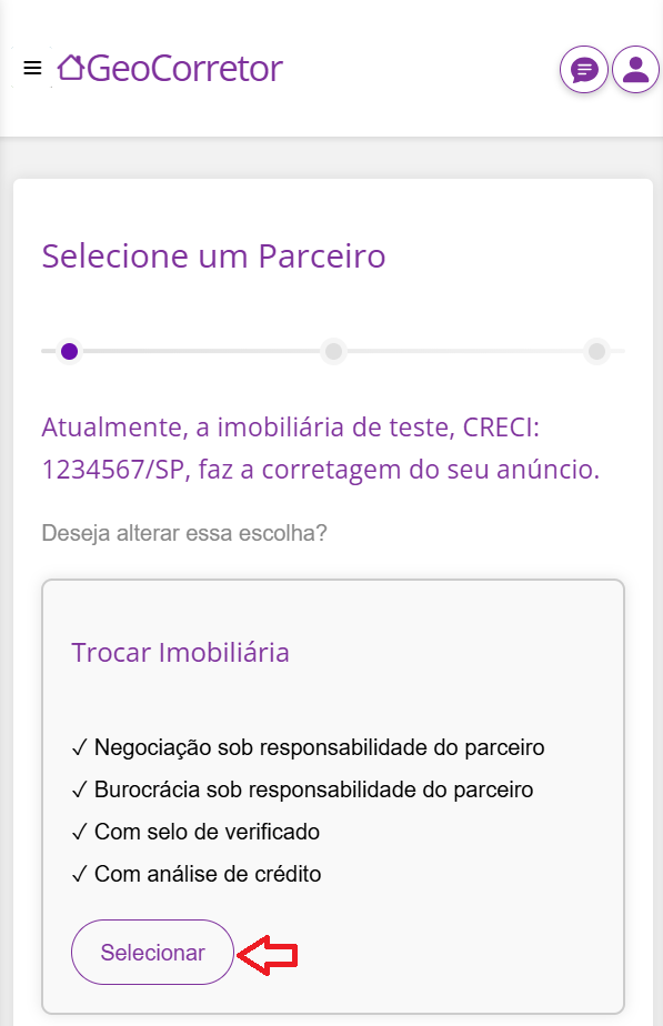 Ícone de login